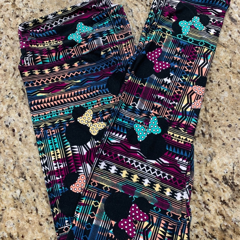 Lula Roe Minnie Mouse Leggings, Tall & Curvy